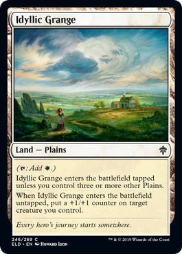 [246]【EN】のどかな農場/Idyllic Grange【ELD】[C][土地]