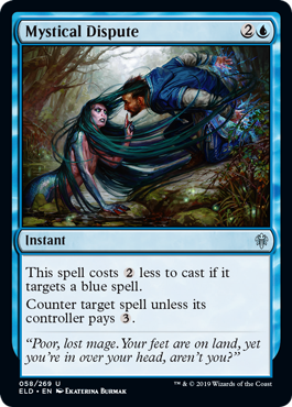 [058]【EN】【FOIL】神秘の論争/Mystical Dispute【ELD】[U][青]