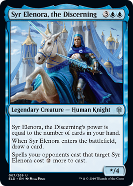 [067]【EN】【FOIL】具眼の主、エレノラ卿/Syr Elenora, the Discerning【ELD】[U][青]