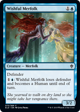 [073]【EN】【FOIL】切望するマーフォーク/Wishful Merfolk【ELD】[C][青]