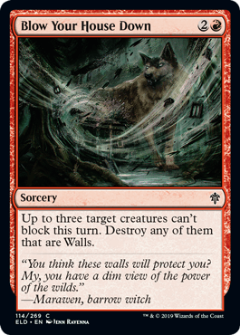 [114]【EN】【FOIL】家の吹き飛ばし/Blow Your House Down【ELD】[C][赤]