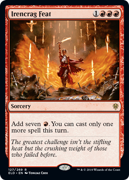 [127]【EN】【FOIL】アイレンクラッグの妙技/Irencrag Feat【ELD】[R][赤]