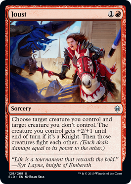 [129]【EN】【FOIL】馬上槍試合/Joust【ELD】[U][赤]