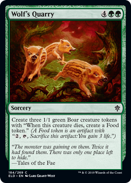 [184]【EN】【FOIL】狼の獲物/Wolf's Quarry【ELD】[C][緑]