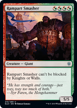 [213]【EN】【FOIL】塁壁潰し/Rampart Smasher【ELD】[U][多色]
