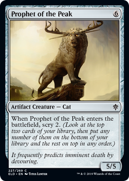 [227]【EN】【FOIL】頂の預言者/Prophet of the Peak【ELD】[C][茶]