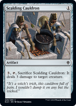 [229]【EN】【FOIL】煮えたぎる大釜/Scalding Cauldron【ELD】[C][茶]