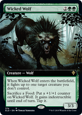 [374]【EN】■拡張アート■意地悪な狼/Wicked Wolf【ELD】[R][緑]
