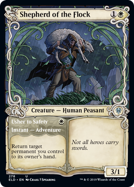[278]【EN】【FOIL】■ショーケース■群れの番人/Shepherd of the Flock【ELD】[U][白]
