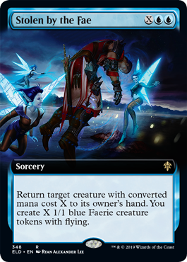 [348]【EN】【FOIL】■拡張アート■フェイ隠し/Stolen by the Fae【ELD】[R][青]