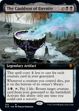 [352]【EN】【FOIL】■拡張アート■永遠の大釜/The Cauldron of Eternity【ELD】[M][黒]