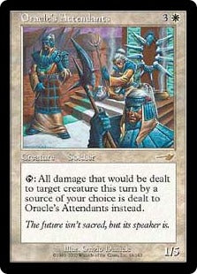 [016]【EN】【FOIL】巫女の従者/Oracle's Attendants【NEM】[R][白]