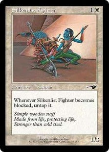 [019]【EN】絹拳の闘士/Silkenfist Fighter【NEM】[C][白]