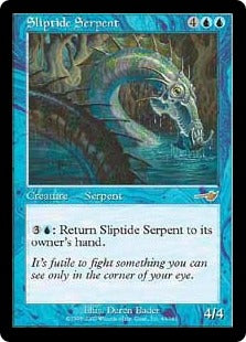 [043]【EN】【FOIL】潮路の海蛇/Sliptide Serpent【NEM】[R][青]