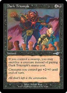 [055]【EN】【FOIL】暗黒の凱歌/Dark Triumph【NEM】[U][黒]