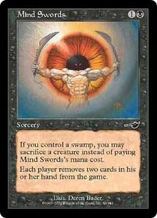 [060]【EN】【FOIL】精神の剣/Mind Swords【NEM】[C][黒]