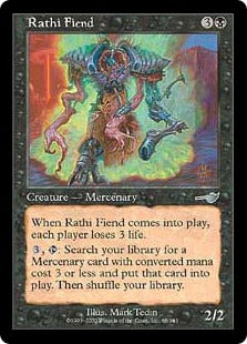 [068]【JP】【FOIL】ラースの悪鬼/Rathi Fiend【NEM】[U][黒]