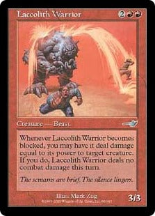 [090]【EN】溶岩獣の戦士/Laccolith Warrior【NEM】[U][赤]