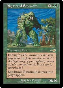 [116]【JP】【FOIL】スカイシュラウドのビヒモス/Skyshroud Behemoth【NEM】[R][緑]
