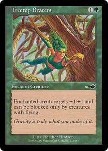 [123]【EN】【FOIL】樹上の篭手/Treetop Bracers【NEM】[C][緑]