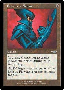 [131]【JP】【FOIL】流動石の鎧/Flowstone Armor【NEM】[U][茶]