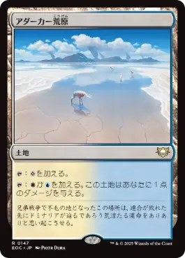 [147]【JP】アダーカー荒原/Adarkar Wastes【EOC】[R][土地]