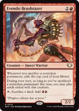 [010]【EN】エヴェンドの低木刈り/Evendo Brushrazer【EOC】[R][赤]