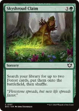 [107]【EN】スカイシュラウドの要求/Skyshroud Claim【EOC】[C][緑]