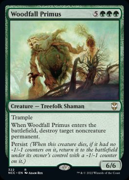 [322]【EN】森滅ぼしの最長老/Woodfall Primus【NCC】[R][緑]