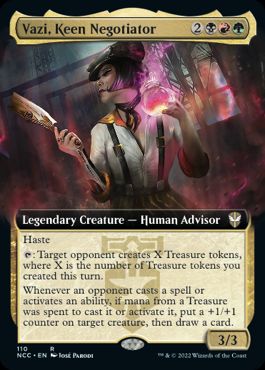 [110]【EN】■拡張アート■やり手の交渉人、ヴァジ/Vazi, Keen Negotiator【NCC】[R][多色]
