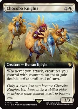 [102]【EN】■拡張アート■チョコボ騎兵隊/Chocobo Knights【FIC】[R][白]