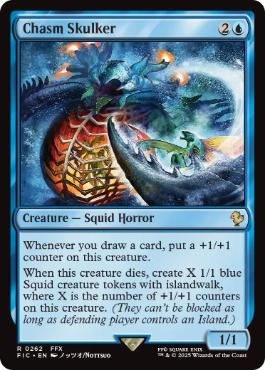 [262]【EN】地割れ潜み/Chasm Skulker【FIC】[R][青]