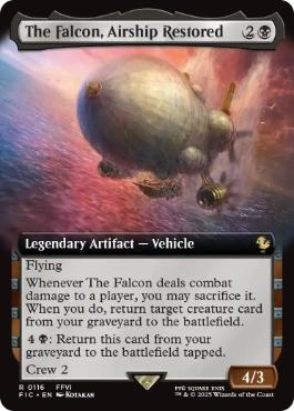 [116]【EN】■拡張アート■よみがえる翼、ファルコン号/The Falcon, Airship Restored【FIC】[R][黒]