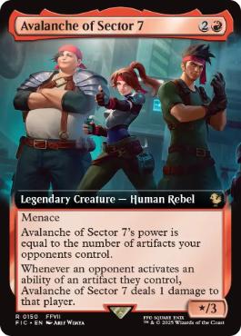 [150]【EN】■拡張アート■七番街スラムのアバランチ/Avalanche of Sector 7【FIC】[R][赤]