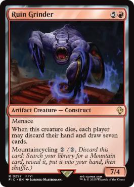 [297]【EN】遺跡掘削機/Ruin Grinder【FIC】[R][赤]