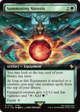 [124]【EN】■拡張アート■召喚マテリア/Summoning Materia【FIC】[R][緑]