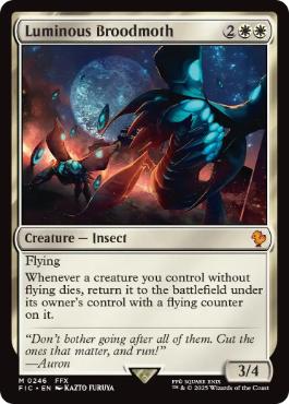 [246]【EN】【サージFOIL】光明の繁殖蛾/Luminous Broodmoth【FIC】[M][白]
