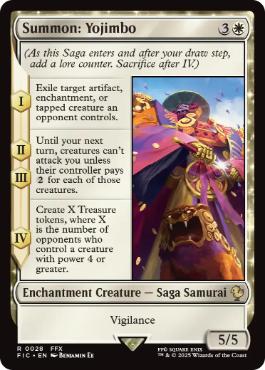 [028]【EN】【サージFOIL】召喚：ヨウジンボウ/Summon: Yojimbo【FIC】[R][白]