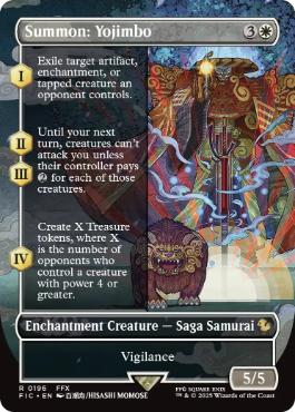 [196]【EN】【FOIL】■ボーダーレス■召喚：ヨウジンボウ/Summon: Yojimbo【FIC】[R][白]