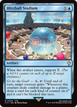 [034]【EN】【サージFOIL】ブリッツボール・スタジアム/Blitzball Stadium【FIC】[R][青]