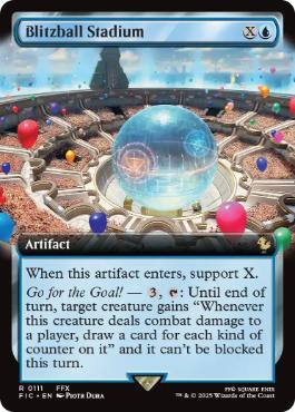 [111]【EN】【FOIL】■拡張アート■ブリッツボール・スタジアム/Blitzball Stadium【FIC】[R][青]