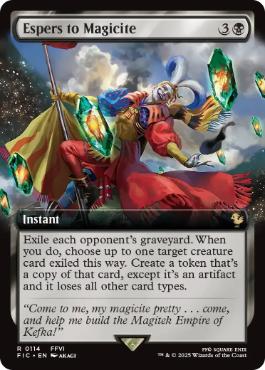 [114]【EN】【FOIL】■拡張アート■幻獣を魔石に/Espers to Magicite【FIC】[R][黒]