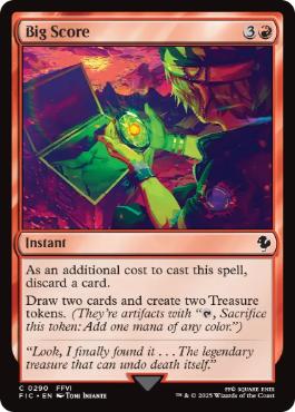 [290]【EN】【サージFOIL】大勝ち/Big Score【FIC】[C][赤]