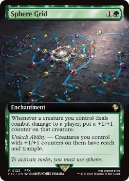 [123]【EN】【FOIL】■拡張アート■スフィア盤/Sphere Grid【FIC】[R][緑]
