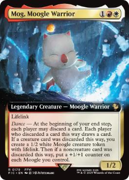 [179]【EN】【FOIL】■拡張アート■モーグリ族の戦士、モグ/Mog, Moogle Warrior【FIC】[R][多色]
