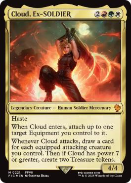 [221]【EN】【サージFOIL】元ソルジャー、クラウド/Cloud, Ex-SOLDIER【FIC】[M][多色]