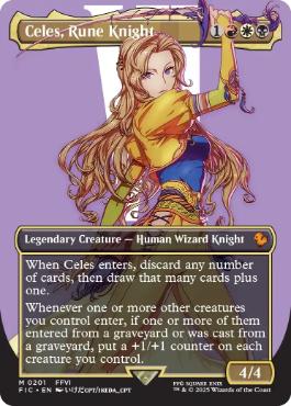 [201]【EN】【FOIL】■ボーダーレス■ルーンナイト、セリス/Celes, Rune Knight【FIC】[M][多色]