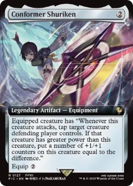 [127]【EN】【FOIL】■拡張アート■手裏剣、不倶戴天/Conformer Shuriken【FIC】[R][茶]