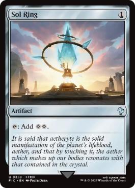 [359]【EN】【サージFOIL】太陽の指輪/Sol Ring【FIC】[U][茶]