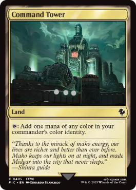 [485]【EN】【サージFOIL】統率の塔/Command Tower【FIC】[C][土地]